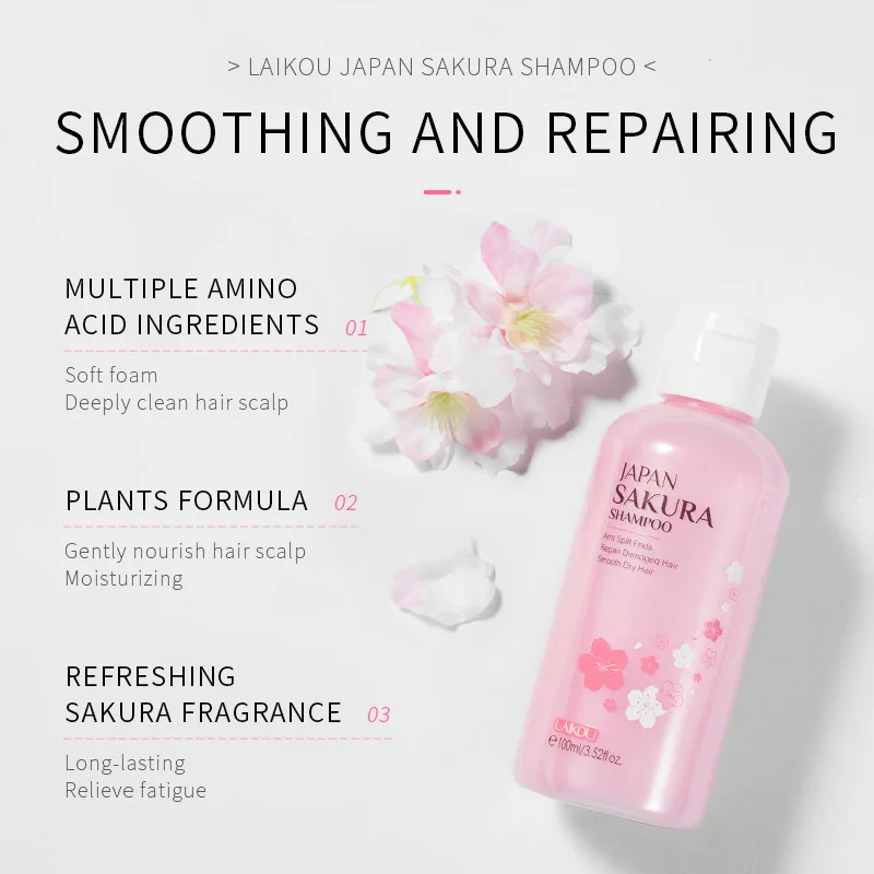 LAIKOU Japan Sakura  Shampoo R - Hair Care Organic review and price