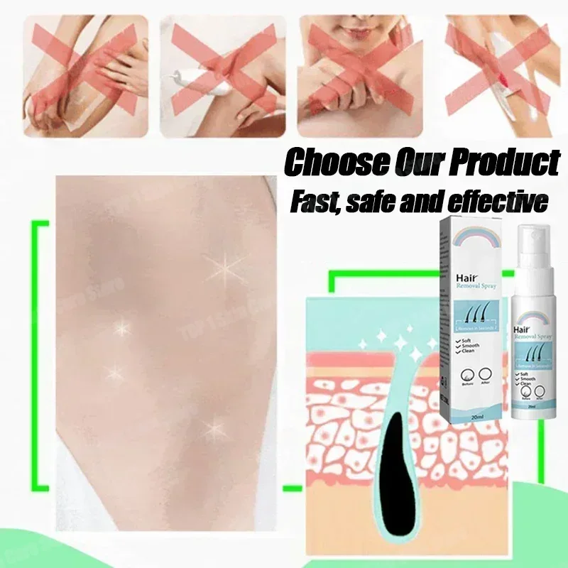 Hair Removal Spray Powerful Ha - Hair Care Korean Products review and price